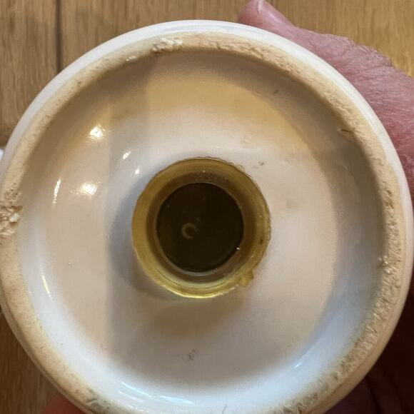 Vintage Salt Pepper Shakers With Holder 80s Geese Country Cottagecore Blue - Picture 4 of 4